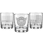 Best Dad Ever Laser Engraved Whiskey Glass (10OZ)