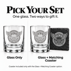 Best Dad Ever Laser Engraved Whiskey Glass (10OZ)