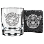 Best Dad Ever Laser Engraved Whiskey Glass (10OZ)