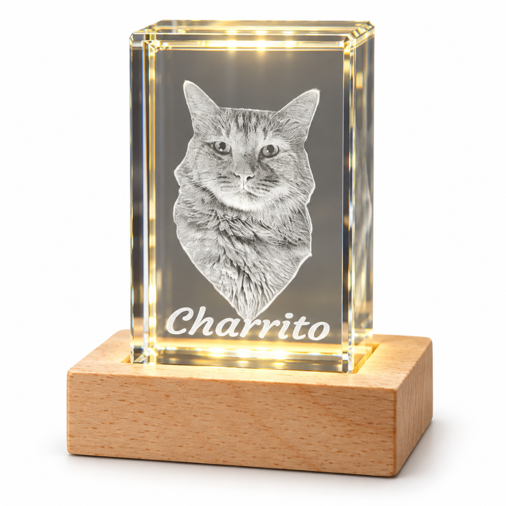 Personalized 3D Photo K9 Crystal Keepsake
