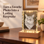 Personalized 3D Photo K9 Crystal Keepsake