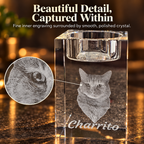 Personalized 3D Photo Crystal Candle Holder Keepsake