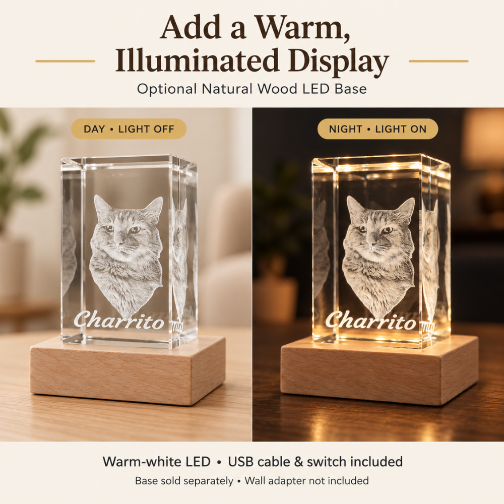 Personalized 3D Photo K9 Crystal Keepsake