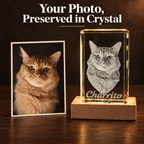 Personalized 3D Photo K9 Crystal Keepsake