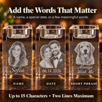Personalized 3D Photo Crystal Candle Holder Keepsake