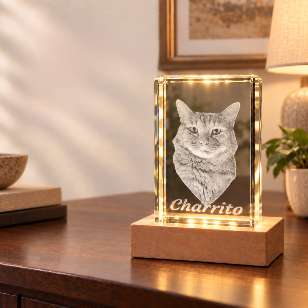 Personalized 3D Photo K9 Crystal Keepsake